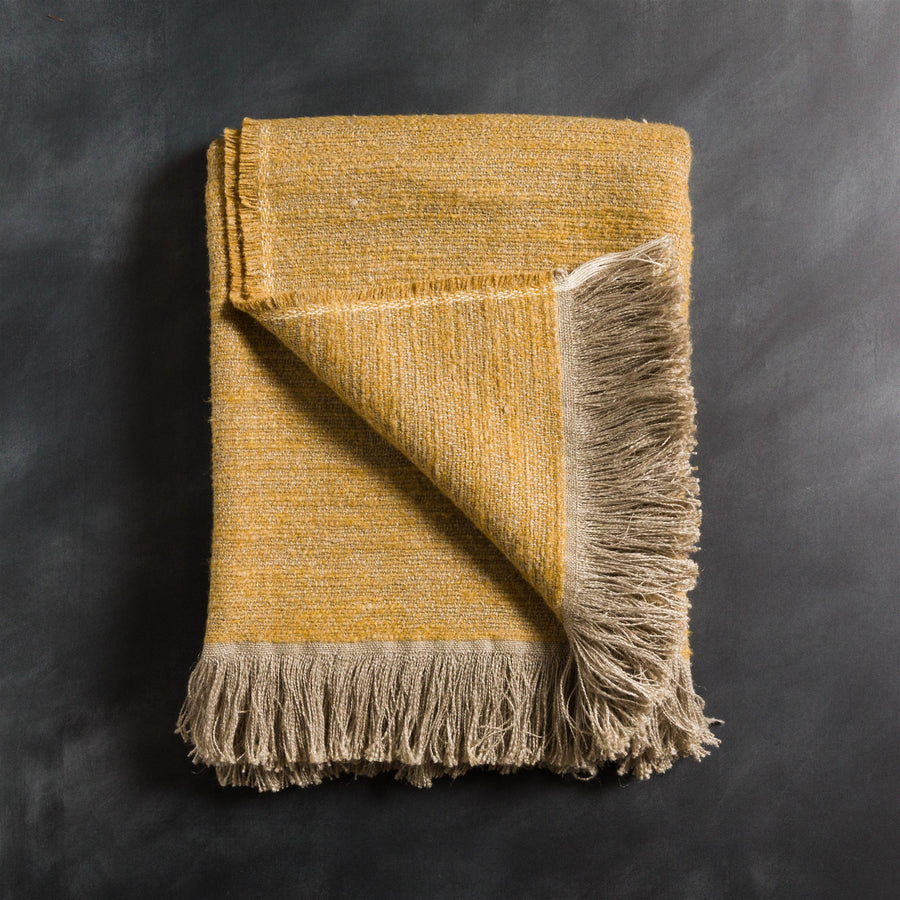 50% Applied at Checkout- Studio H Collection Nia Throw - Gold