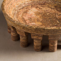 Pomona Bowl Large - Rust Travertine
