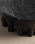 Stone decorative bowl made from black marble