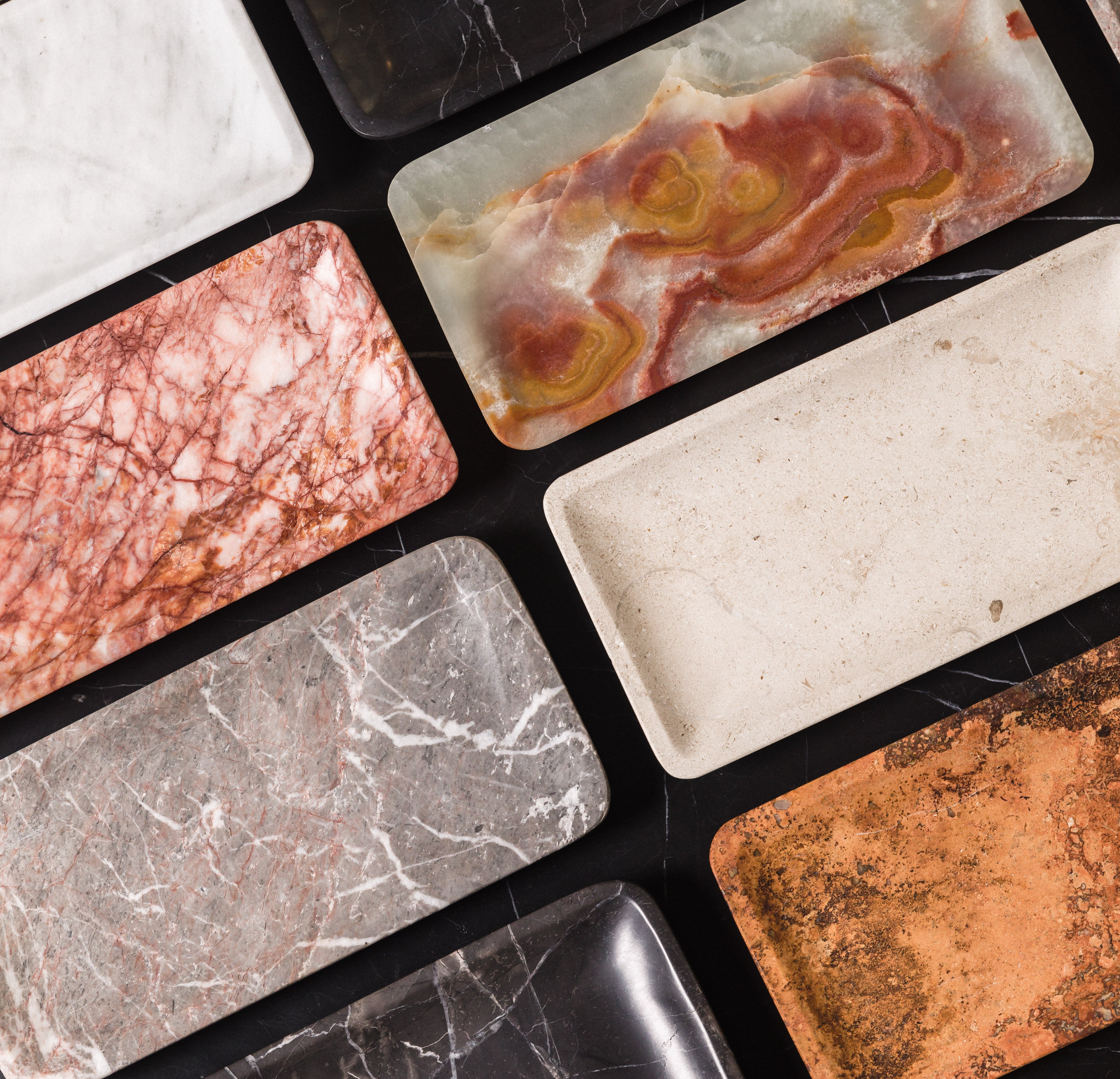 Lucia Tray - Rose Marble - Studio H Collection