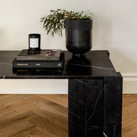 Studio H Collection Ceres Stone Vessel - Black Marble